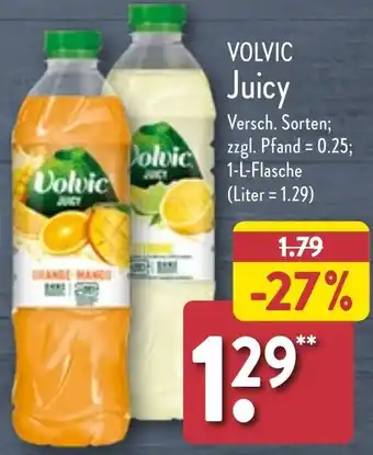 Aldi Nord VOLVIC Juicy 1 L Flasche Angebot