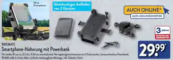 Aldi Nord BIKEMATE Smartphone-Halterung mit Powerbank Angebot