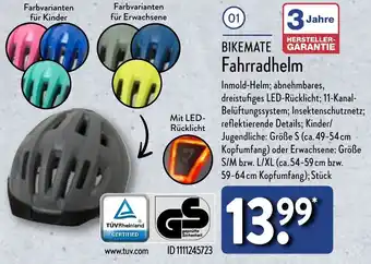 Aldi Nord BIKEMATE Fahrradhelm Angebot