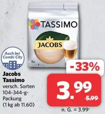 Combi Jacobs Tassimo 104-344 g Packung Angebot