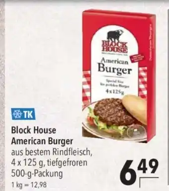 CITTI Markt Block House American Burger 4 x 125 g, tiefgefroren 500-g-Packung Angebot