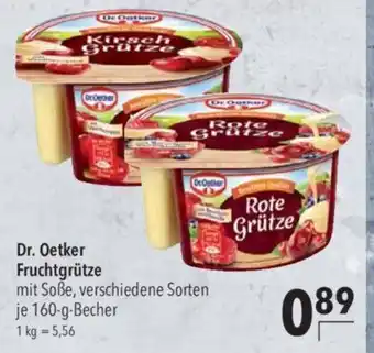 CITTI Markt Dr. Oetker Fruchtgrütze mit Soße, verschiedene Sorten je 160-g-Becher Angebot