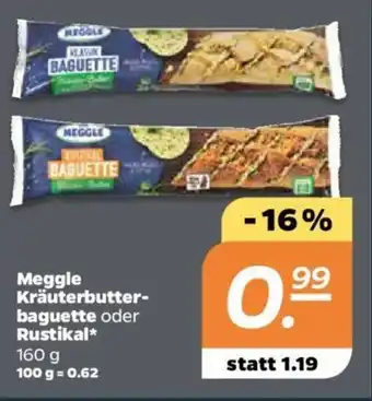 NETTO Meggle Kräuterbutterbaguette oder Rustikal 160g Angebot