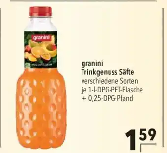 CITTI Markt granini Trinkgenuss Säfte verschiedene Sorten je 1-1-DPG-PET-Flasche Angebot