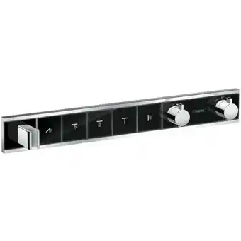 ManoMano RainSelect - Unterputzarmatur für 5 Verbraucher, schwarz / verchromt 15358600 - Hansgrohe Angebot