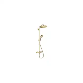 ManoMano Croma Select s Showerpipe 280 1jet mit Thermostat und Handbrause Raindance Select s 120 3jet, Farbe: Polished Gold Optic - 26 Angebot