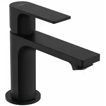 ManoMano Rebris e - Waschtischarmatur mit Ablauf, CoolStart, EcoSmart, schwarz matt 72553670 - Hansgrohe Angebot