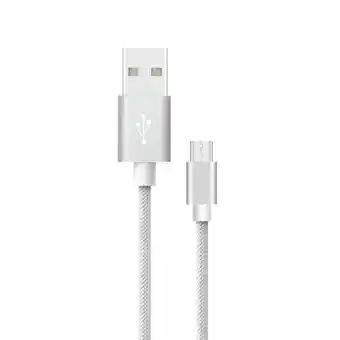 ManoMano Micro-USB-auf-USB-A 1m Schnellladekabel 2.4A Platinum Series Kabel Anti-Tangle Silver Kabel - V-tac Angebot