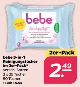 NETTO Bebe 5 in 1 Reinigungstücher im 2er pack Angebot