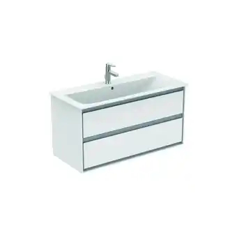 ManoMano Connect Air Möbel-Waschtischunterschrank, 1000mm, 2 Auszüge, E0821, Farbe: Pine hell Dekor / braun matt - E0821UK - Ideal Sta Angebot