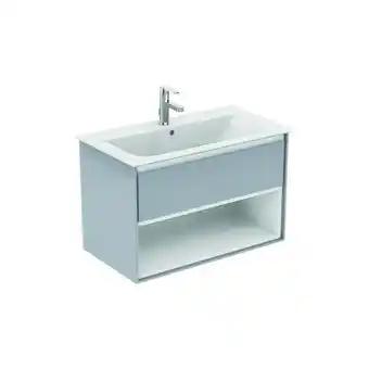 ManoMano Connect Air Möbel-Waschtischunterschrank, 800 mm, 1 Auszug, E0827, Farbe: Weiß glänzend / weiß matt - E0827B2 - Ideal Standar Angebot