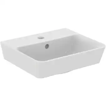 ManoMano Connect Air - Handwaschbecken Cube 400x350x160 mm, mit 1 Hahnloch, weiß E030701 - Ideal Standard Angebot