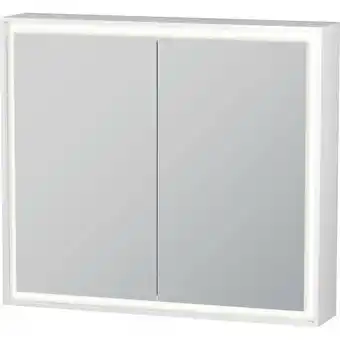 ManoMano L-Cube Spiegelschrank mit LED-Beleuchtung, Breite 800mm (Wandvorbau) - LC755100000 - Duravit Angebot