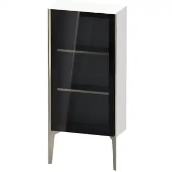 ManoMano XViu XV1361 Halbhochschrank mit Glastür stehend, Anschlag rechts, 500x240 mm, Höhe 890 mm, Farbe (Front/Korpus): champagner m Angebot