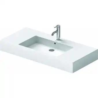 ManoMano Möbelwaschtisch Vero 105cm, mit Überlauf, mit Hahnlochbank, 1 Hahnloch, Farbe: Weiß mit Wondergliss - 03291000001 - Duravit Angebot