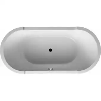 ManoMano Starck Oval Badewanne freistehend 190x90cm, zwei Rückenschrägen, 700012, mit Acrylverkleidung und Gestell - 700012000000000 - Angebot