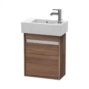 ManoMano Ketho Waschtischunterschrank wandhängend 6629, 1 Holztür, Anschlag links, 450mm, für Vero, Farbe (Front/Korpus): Nussbaum Nat Angebot