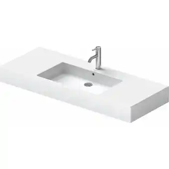 ManoMano Möbelwaschtisch Vero 125cm, mit Überlauf, mit Hahnlochbank, 1 Hahnloch, Farbe: Weiß mit Wondergliss - 03291200001 - Duravit Angebot