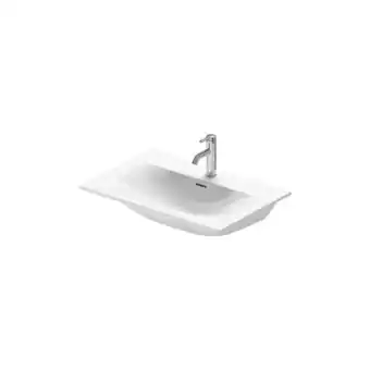 ManoMano Möbelwaschtisch Viu 234473, 730 mm, mit Überlauf, mit Hahnlochbank, 2 Hahnlöcher, Farbe: Weiß - 2344730058 - Duravit Angebot