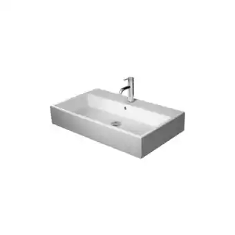 ManoMano Vero Air Waschtisch 50x47cm, ohne Überlauf, mit Hahnlochbank, 1 Hahnloch, geschliffen, Farbe: Weiß - 2350500071 - Duravit Angebot