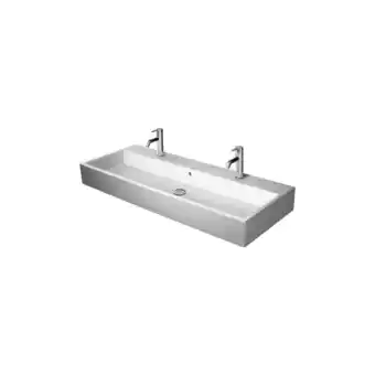 ManoMano Vero Air Möbelwaschtisch 120x47cm, mit Überlauf, mit Hahnlochbank, für 2 Einlocharmaturen, Farbe: Weiß - 2350120024 - Duravit Angebot