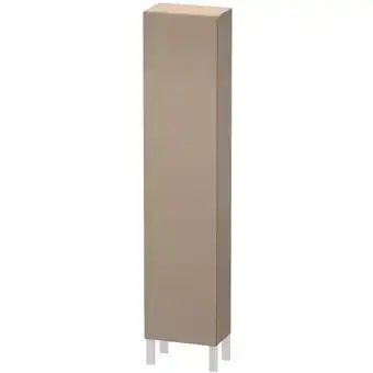 ManoMano L-Cube Hochschrank, Breite 400mm, Tiefe 243mm 1 Tür, Anschlag rechts, Farbe: Leinen - LC1170R7575 - Duravit Angebot