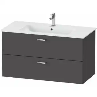 ManoMano XBase Waschtischunterbau wandhängend B:100 cm mit 2 Schubkästen, XB61220, Farbe: Graphit Matt Dekor - XB612204949 - Duravit Angebot