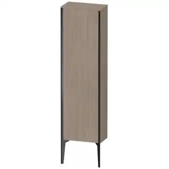 ManoMano XViu XV1315 Halbhochschrank stehend, 400x240 mm, Höhe 1330mm, 1 Tür Anschlag rechts, Farbe (Front/Korpus): schwarz matt/pine  Angebot