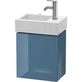 ManoMano L-Cube Waschtischunterbau wandhängend 36,4 x 24,1 cm, 1 Tür, für Vero Air 072438 LC6293L, Farbe: Stone Blue Hochglanz Lack -  Angebot