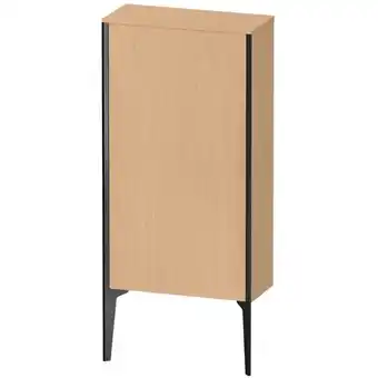 ManoMano XViu XV1306 Halbhochschrank stehend, 500x240 mm, Höhe 890 mm, 1 Tür Anschlag links, Farbe (Front/Korpus): schwarz matt/eiche  Angebot