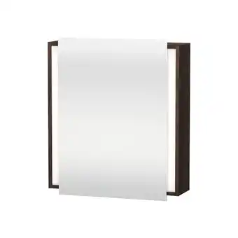 ManoMano Ketho Spiegelschrank 7530, 1 Spiegeltür, Anschlag links, 650mm, Farbe (Front/Korpus): Kastanie Dunkel Dekor - KT7530L5353 - D Angebot