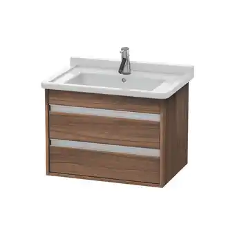 ManoMano Ketho Waschtischunterschrank wandhängend 6643, 2 Schubkästen, 650mm, für Starck 3, Farbe (Front/Korpus): Nussbaum Natur Dekor Angebot