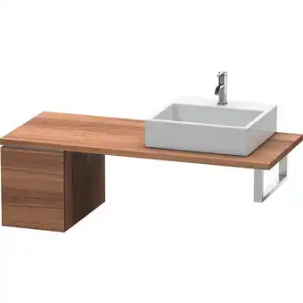 ManoMano L-Cube Unterschrank für Konsole, Breite 320mm, Tiefe 547mm, 1 Auszug, Farbe: Nussbaum Natur Dekor - LC583007979 - Duravit Angebot