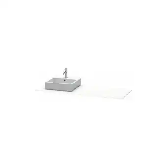 ManoMano XSquare Konsole 060H, 1600x 550 mm, 1 Ausschnitt links, Farbe (Front/Korpus): Betongrau Matt - XS060HL0707 - Duravit Angebot