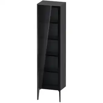 ManoMano Duravit XViu XV1376 Hochschrank mit Glastür stehend, Anschlag links, 500x360 mm, Höhe 1770 mm, Farbe (Front/Korpus): schwarz  Angebot