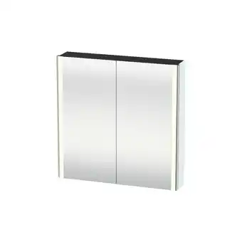 ManoMano Duravit XSquare Spiegelschrank mit LED- Beleuchtung 80,0x15,6 cm, Farbe (Front/Korpus): Aubergine Seidenmatt Lack - XS7112094 Angebot