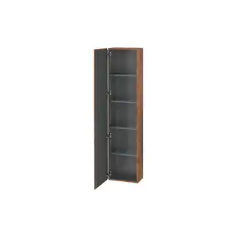 ManoMano L-Cube Hochschrank Breite 400mm Tiefe 243mm, 1 Tür, Anschlag links, Farbe: Nussbaum Natur Dekor - LC1170L7979 - Duravit Angebot