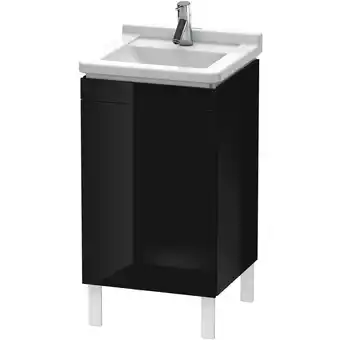 ManoMano L-Cube Waschtischunterbau stehend, 1 Tür, Anschlag rechts, 460mm, für Starck 3 030348, Farbe: Schwarz Hochglanz Lack - LC6169 Angebot