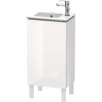 ManoMano L-Cube Waschtischunterbau stehend, 1 Tür, Anschlag links, 420mm, für Me by Starck 072343, Farbe: Weiß Hochglanz Dekor - LC627 Angebot