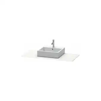 ManoMano XSquare Konsole 060E, 1000x 550 mm, 1 Ausschnitt, Farbe (Front/Korpus): Olive Braun Hochglanz Lack - XS060E06161 - Duravit Angebot