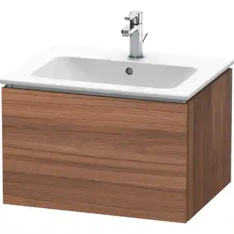 ManoMano L-Cube Waschtischunterbau wandhängend, 1 Auszug, Breite: 620mm, für Me by Starck 233663, Farbe: Nussbaum Natur Dekor - LC6140 Angebot