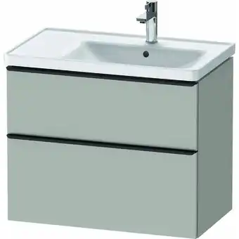 ManoMano D-Neo, Waschtischunterbau wandhängend, Breite 784 x Tiefe 452mm, 1x Schubkasten, 1x Auszug, mit Griff, DE43580, Farbe: Beton  Angebot