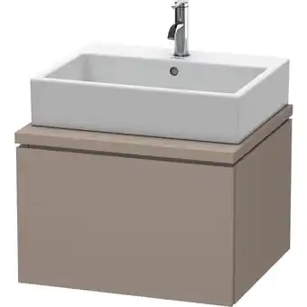 ManoMano L-Cube Waschtischunterbau für Konsole, Breite 620mm, Tiefe 547mm, 1 Auszug, Farbe: Basalt Matt Dekor - LC581004343 - Duravit Angebot