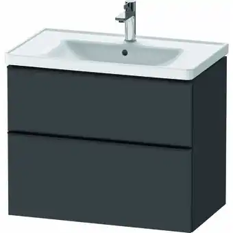 ManoMano D-Neo, Waschtischunterbau wandhängend, Breite 784 x Tiefe 452mm, 1x Schubkasten, 1x Auszug, mit Griff, DE43550, Farbe: Graphi Angebot