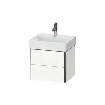 ManoMano Duravit XSquare Waschtischunterbau Compact wandhängend 48,4x39,0 cm, 2 Schubkästen, für Waschtisch DuraSquare 235650, Farbe ( Angebot