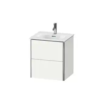 ManoMano XSquare Waschtischunterbau wandhängend 51,0x41,8 cm, 2 Schubkästen, für Waschtisch Viu 234453, Farbe (Front/Korpus): Weiß Sei Angebot