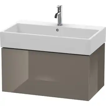 ManoMano L-Cube Waschtischunterbau wandhängend,1 Auszug, 78,4 x 45,9 cm, für Vero Air 235080, Farbe: Flannel Grey Hochglanz Lack - LC6 Angebot