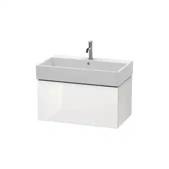 ManoMano L-Cube Waschtischunterbau wandhängend,1 Auszug, 78,4 x 45,9 cm, für Vero Air 235080, Farbe: Flannel Grey Seidenmatt Lack - LC Angebot