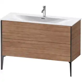 ManoMano XViu 4304 Waschtischunterbau stehend, 2 Auszüge, für Waschtisch Viu 234412, 1210x480 mm, Farbe (Front/Korpus): schwarz matt/t Angebot