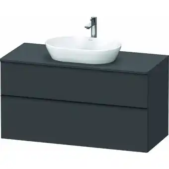 ManoMano D-Neo, Waschtischunterbau wandhängend, Breite 1200 x Tiefe 550mm, 2x Schubkästen, mit Griff, DE49690, Farbe: Graphit Matt Dek Angebot